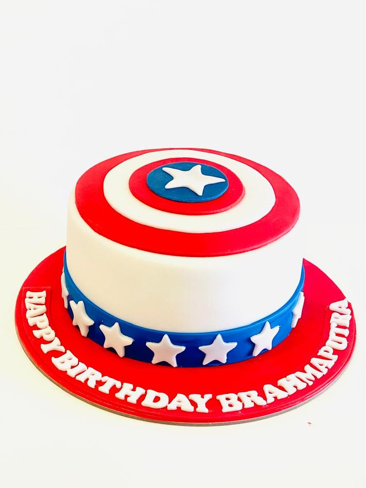 Captain Shield Cake