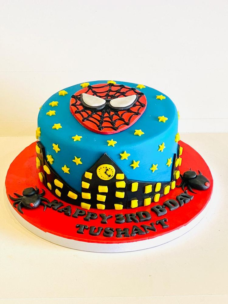 Spidey City Cake
