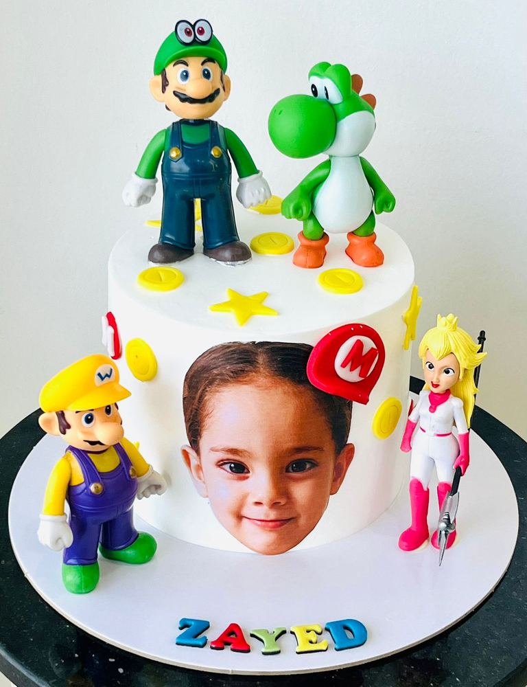 Mario Theme Cake