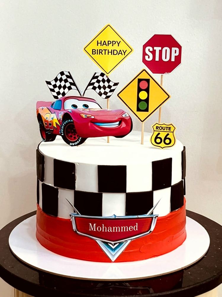 Race Car Signs Cake